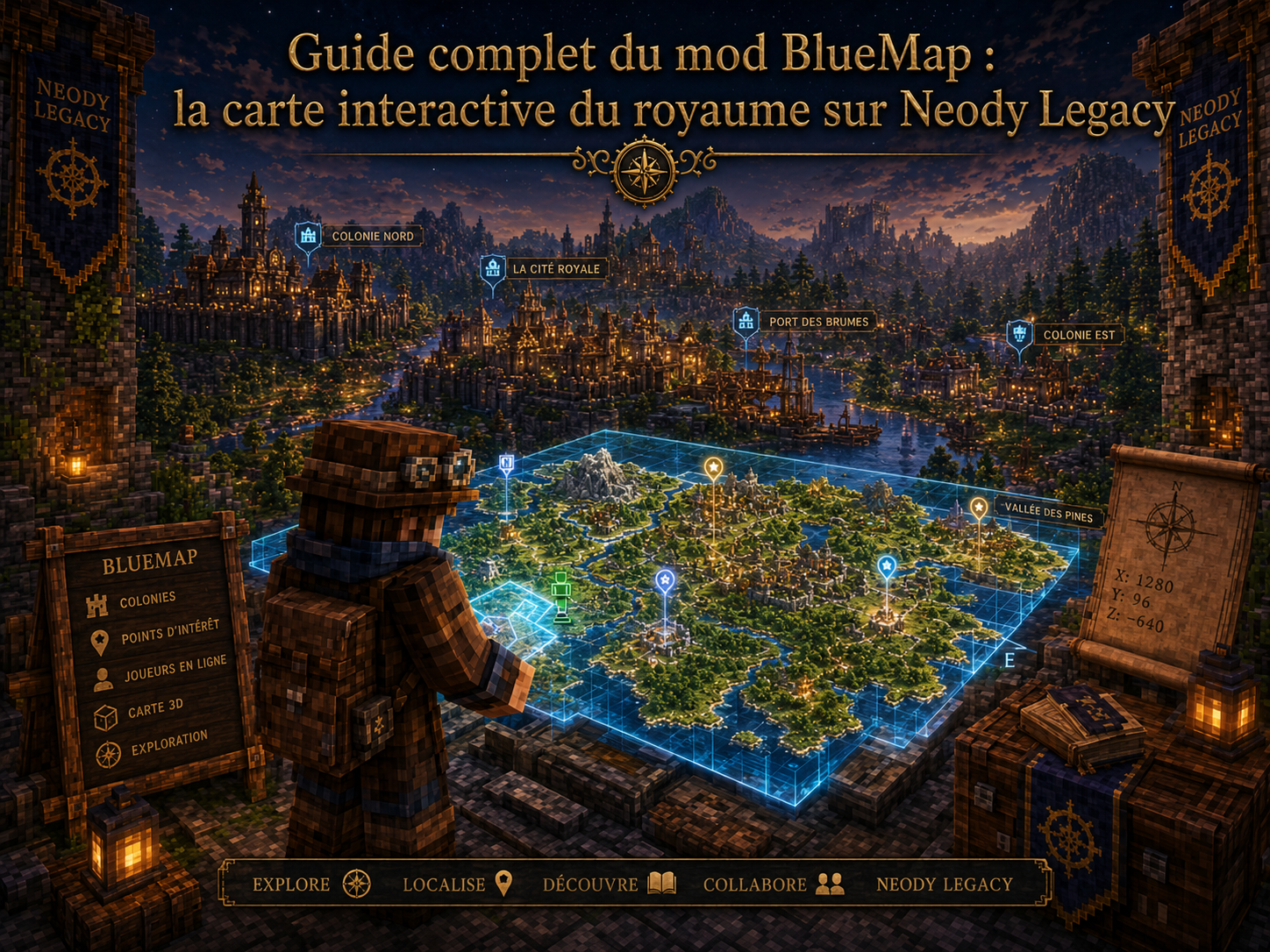 BlueMap : la carte interactive du royaume